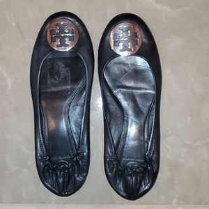 Tory Burch black slip on shoes